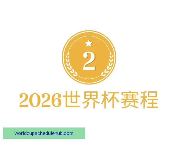 认识2026世界杯赛程